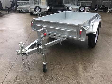 galvanised steel box trailer|7x4 galvanised box trailer.